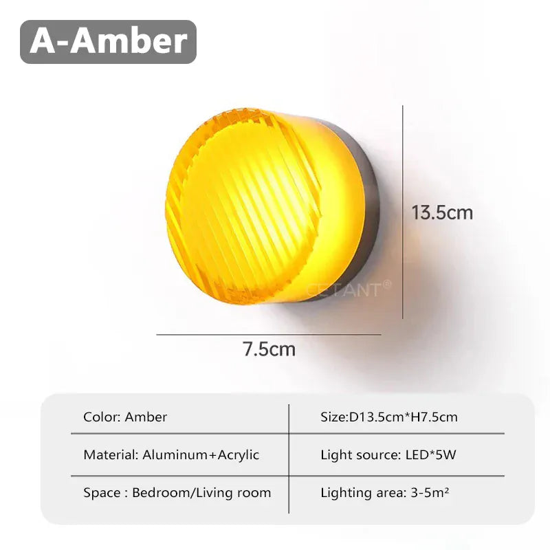 Nøordka Light Wall Light Fixtures A Amber / Warm white Modern Nordic Dotted Wall Lamp