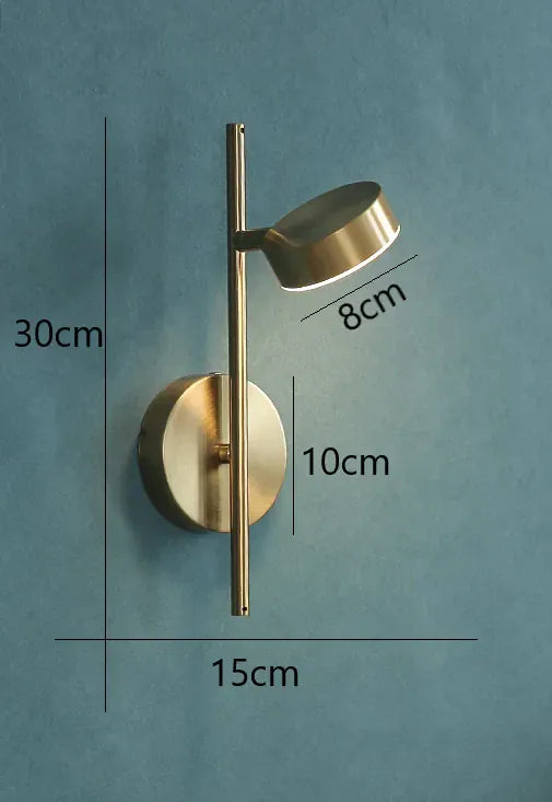 Nøordka Light Wall Light Fixtures Adjustable Metallic Wall Lamp Light Fixture