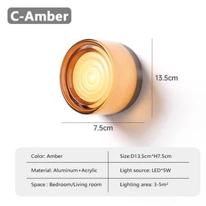 Nøordka Light Wall Light Fixtures C Amber / Warm white Modern Nordic Dotted Wall Lamp