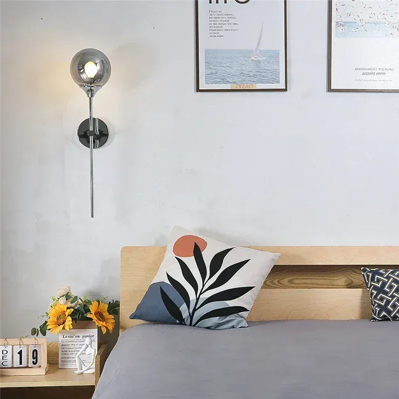 Nøordka Light Wall Light Fixtures Glass Ball Indoor Wall Lamp Lighting Fixture