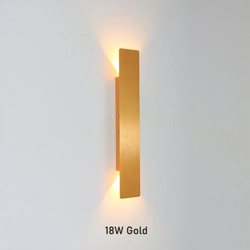 Nøordka Light Wall Light Fixtures Gold – 16″ / Warm White Sleek Dual-Beam Wall Lamp