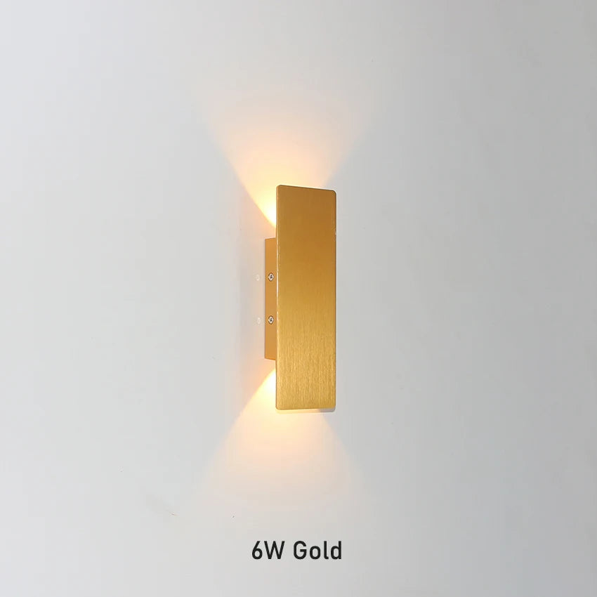 Nøordka Light Wall Light Fixtures Gold – 8″ / Warm White Sleek Dual-Beam Wall Lamp