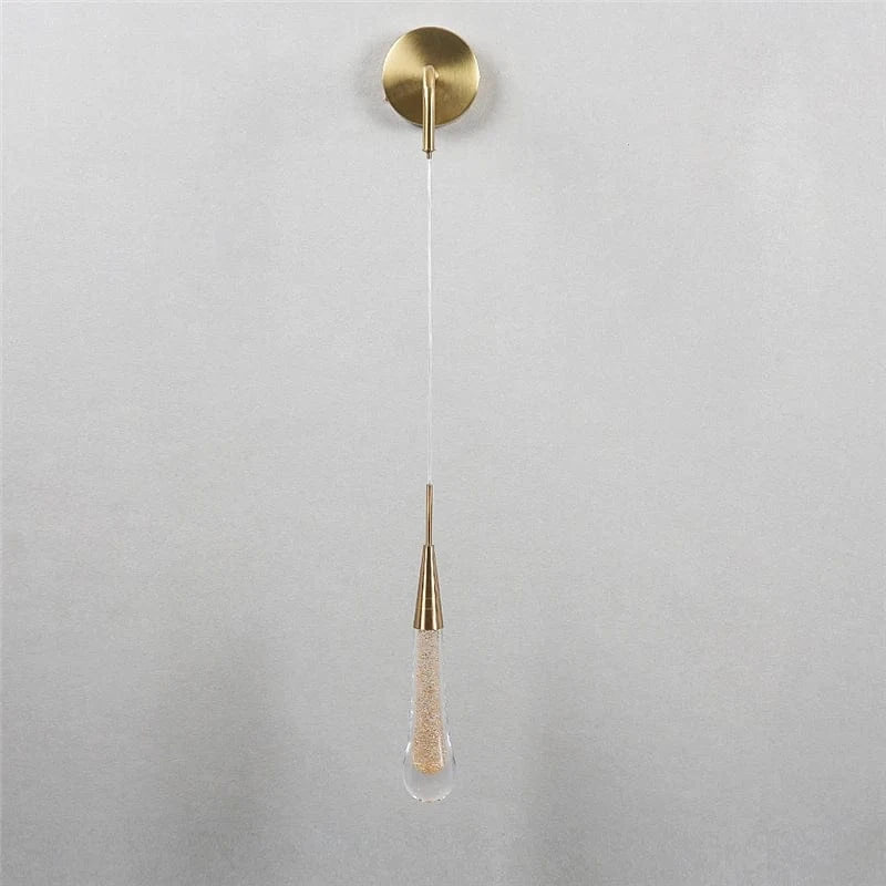Nøordka Light Wall Light Fixtures Gold Droplet Shaped Wall Lamp Light Fixture