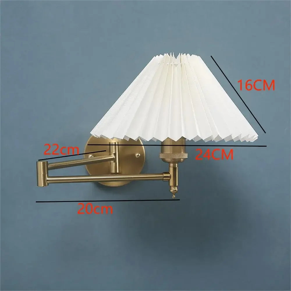 Nøordka Light Wall Light Fixtures Gold European Classic Adjustable Position Wall Lamp Light Fixture