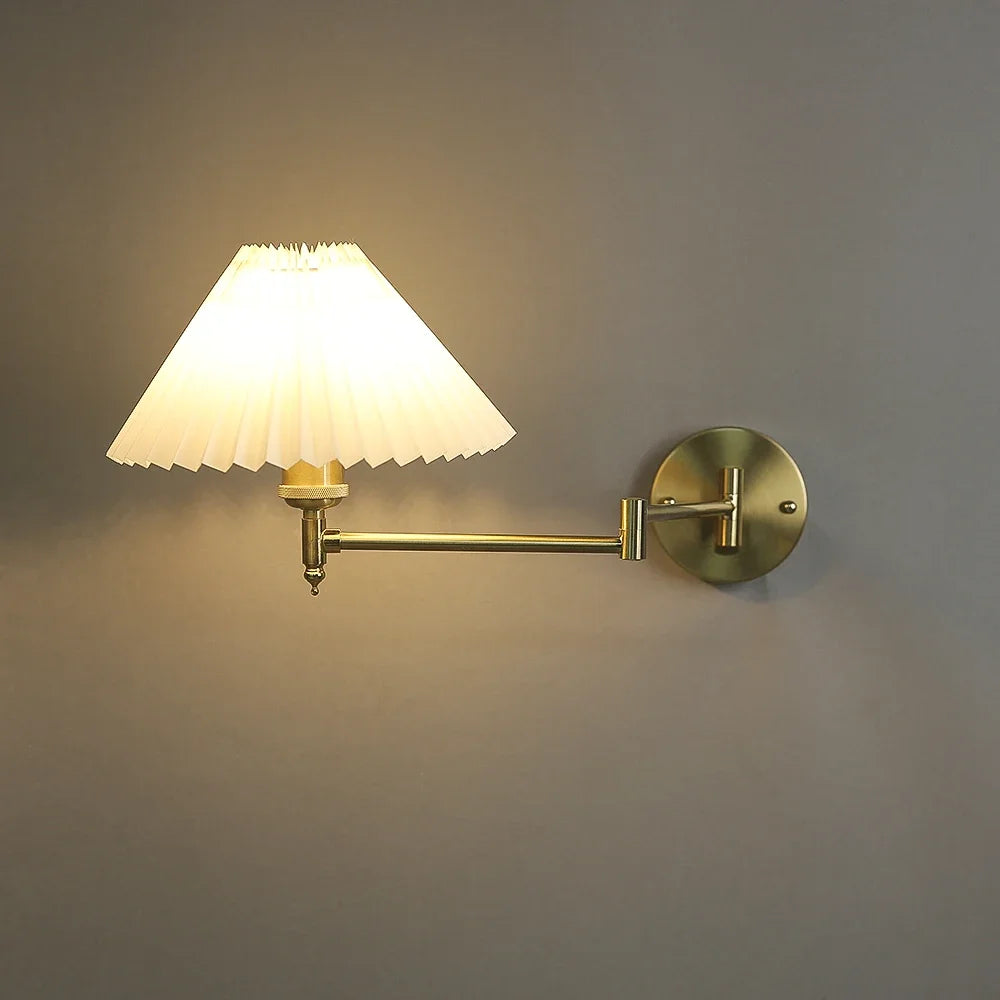 Nøordka Light Wall Light Fixtures Gold European Classic Adjustable Position Wall Lamp Light Fixture