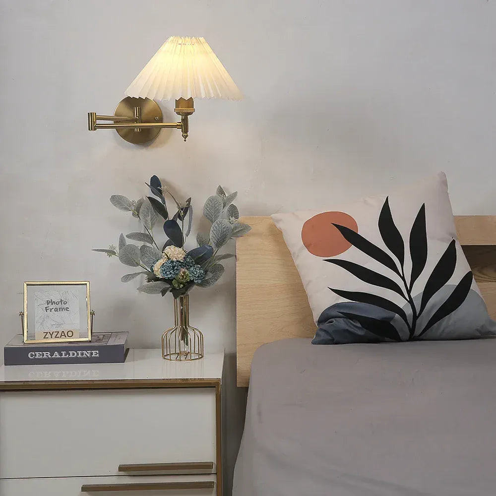 Nøordka Light Wall Light Fixtures Gold European Classic Adjustable Position Wall Lamp Light Fixture