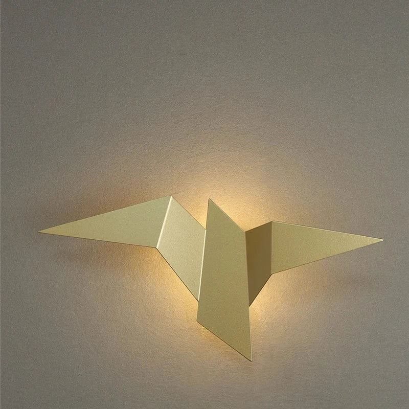 Nøordka Light Wall Light Fixtures Golden / 6000K Nordic Iron Art Flying Bird Wall Lamps Light Fixture