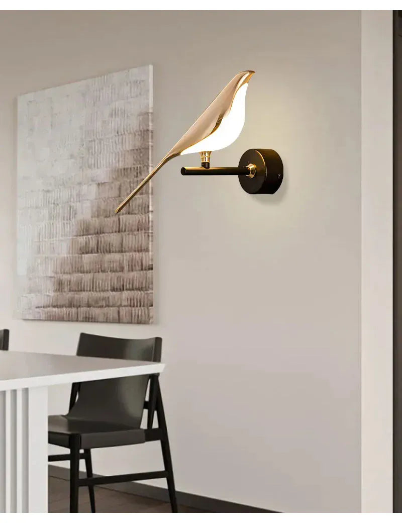Nøordka Light Wall Light Fixtures Golden Magpie Wall Sconce Light Fixture