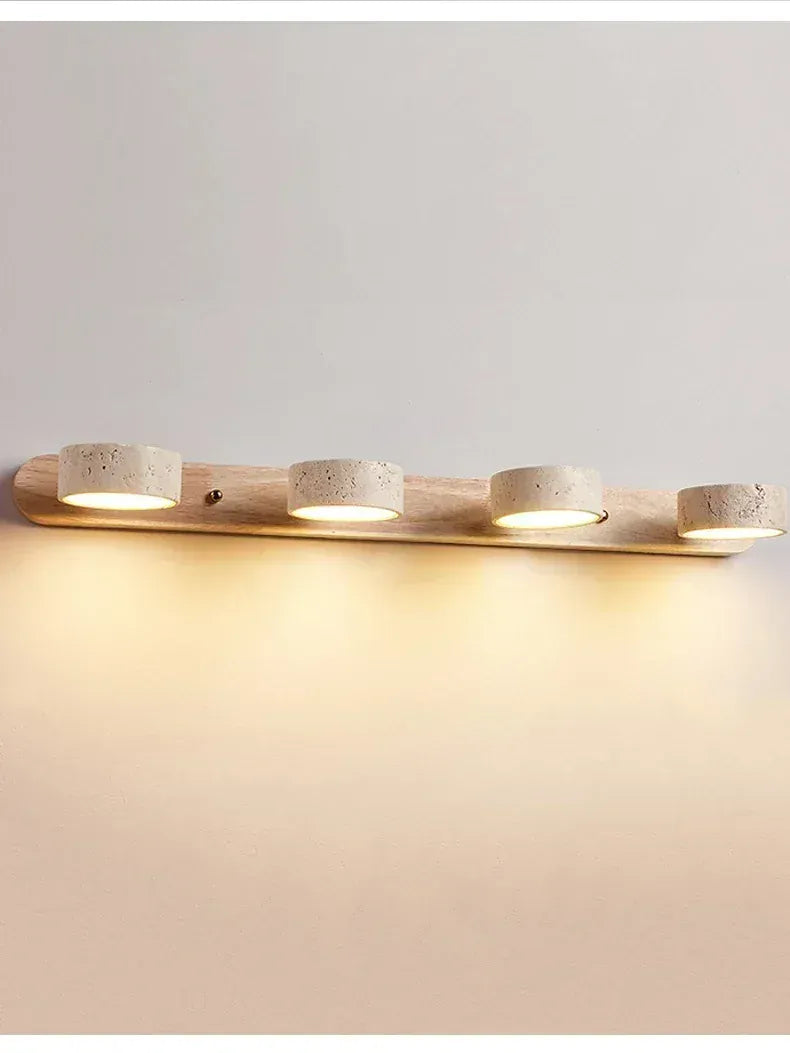 Nøordka Light Wall Light Fixtures Japanese Wabi Sabi Style Round Wall Light Fixture