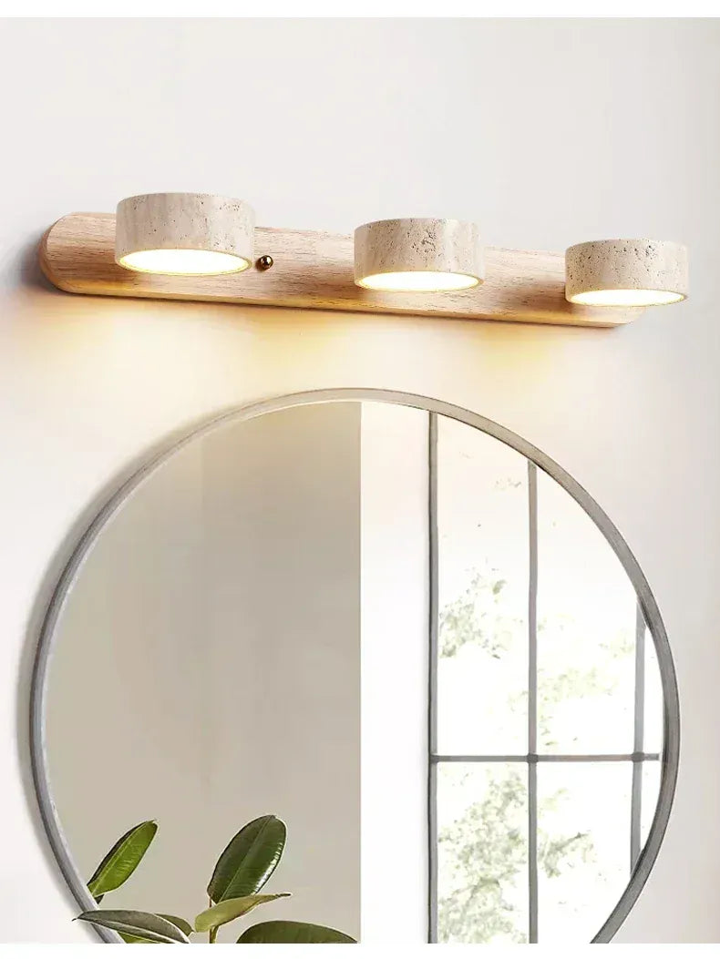 Nøordka Light Wall Light Fixtures Japanese Wabi Sabi Style Round Wall Light Fixture