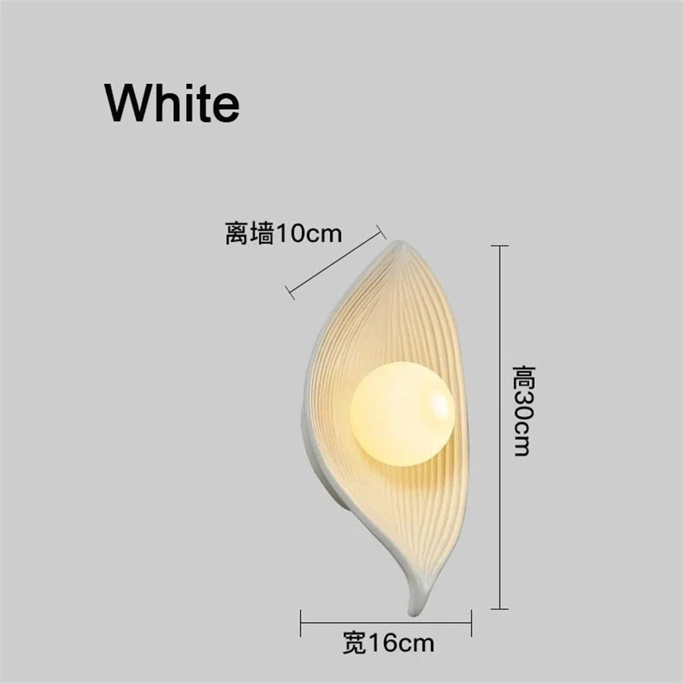 Nøordka Light Wall Light Fixtures Leaf Shade Wall Lamp Light Fixture