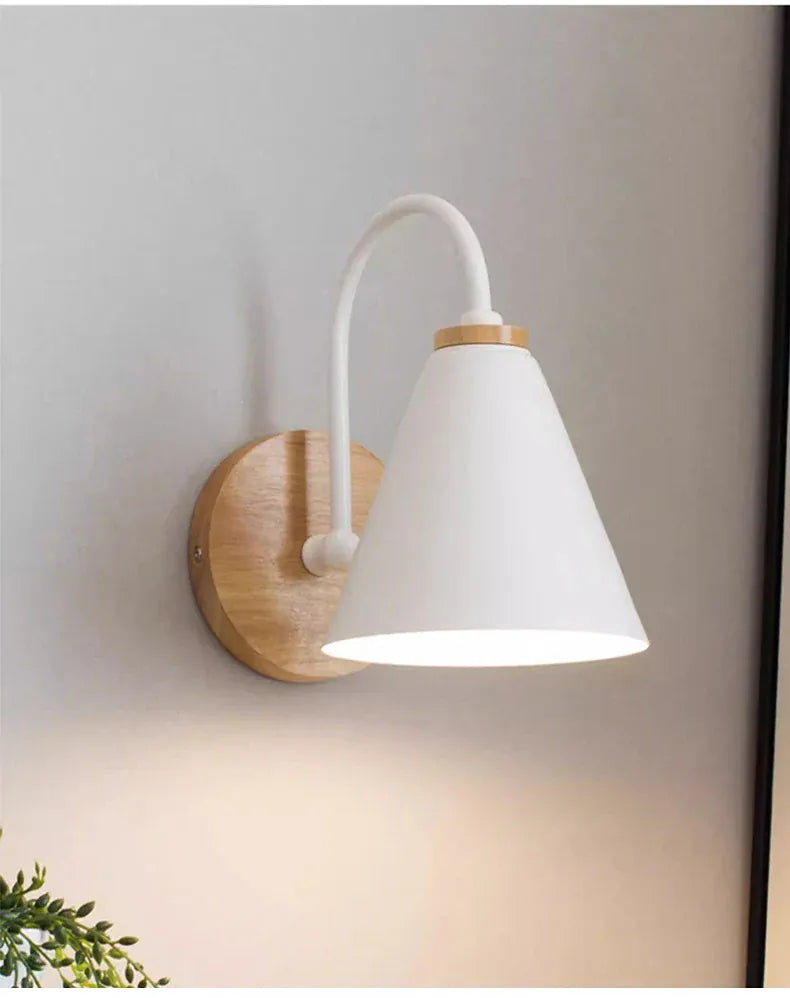 Nøordka Light Wall Light Fixtures Macaron Solid Wood Wall Lamp Lighting Fixture