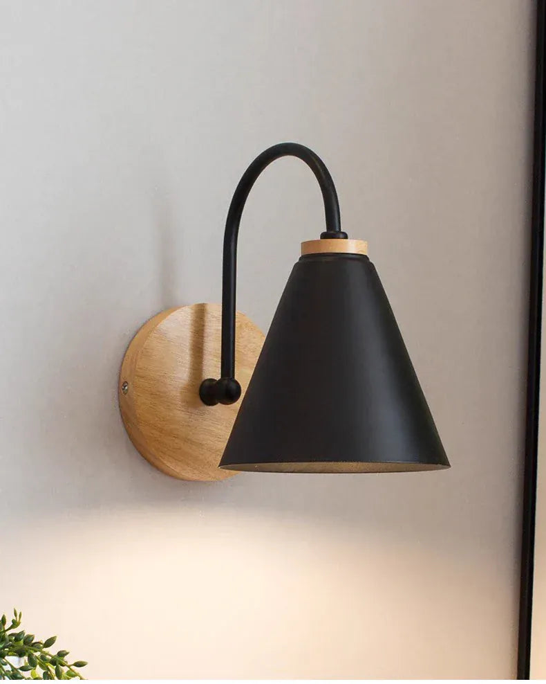 Nøordka Light Wall Light Fixtures Macaron Solid Wood Wall Lamp Lighting Fixture