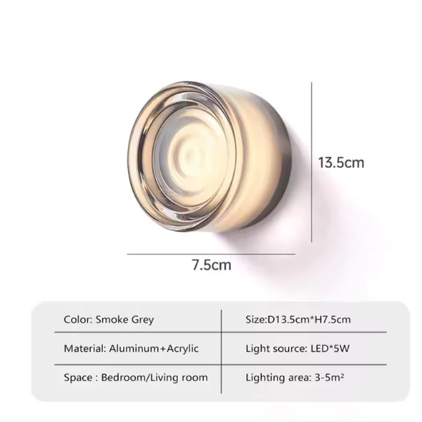 Nøordka Light Wall Light Fixtures Minimal Jelly Jar & Dimple Wall Sconce Light