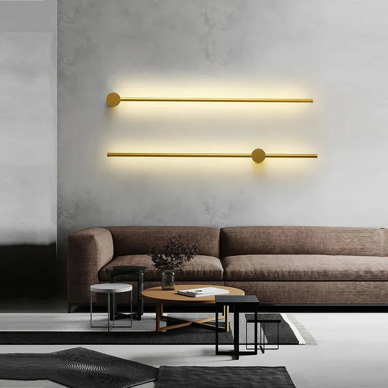 Nøordka Light Wall Light Fixtures Modern Indoor 350° Rotatable Ambient Wall Sconce in Black or Gold