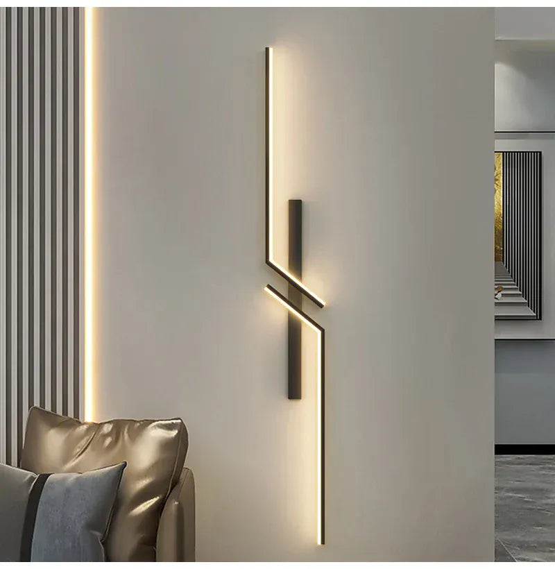 Nøordka Light Wall Light Fixtures Modern Minimalist LED Wall Light Fixture In Black or Gold