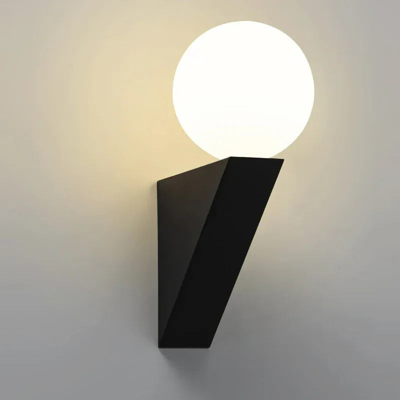 Nøordka Light Wall Light Fixtures Nordic Glass Ball Indoor Wall Lamp for Corridors & Bedsides