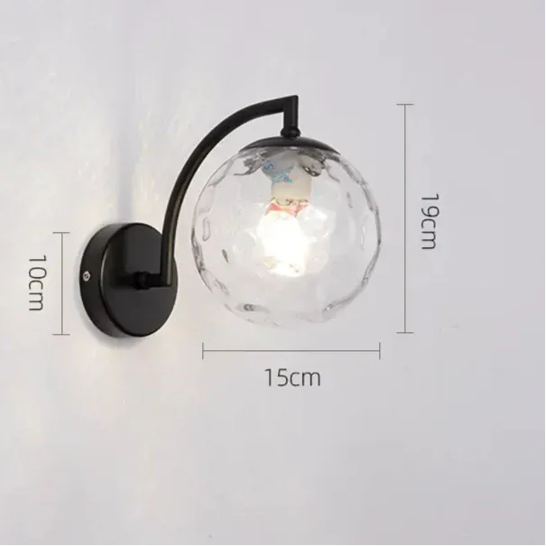 Nøordka Light Wall Light Fixtures Nordic Glass Ball Wall Light Sconce Fixture