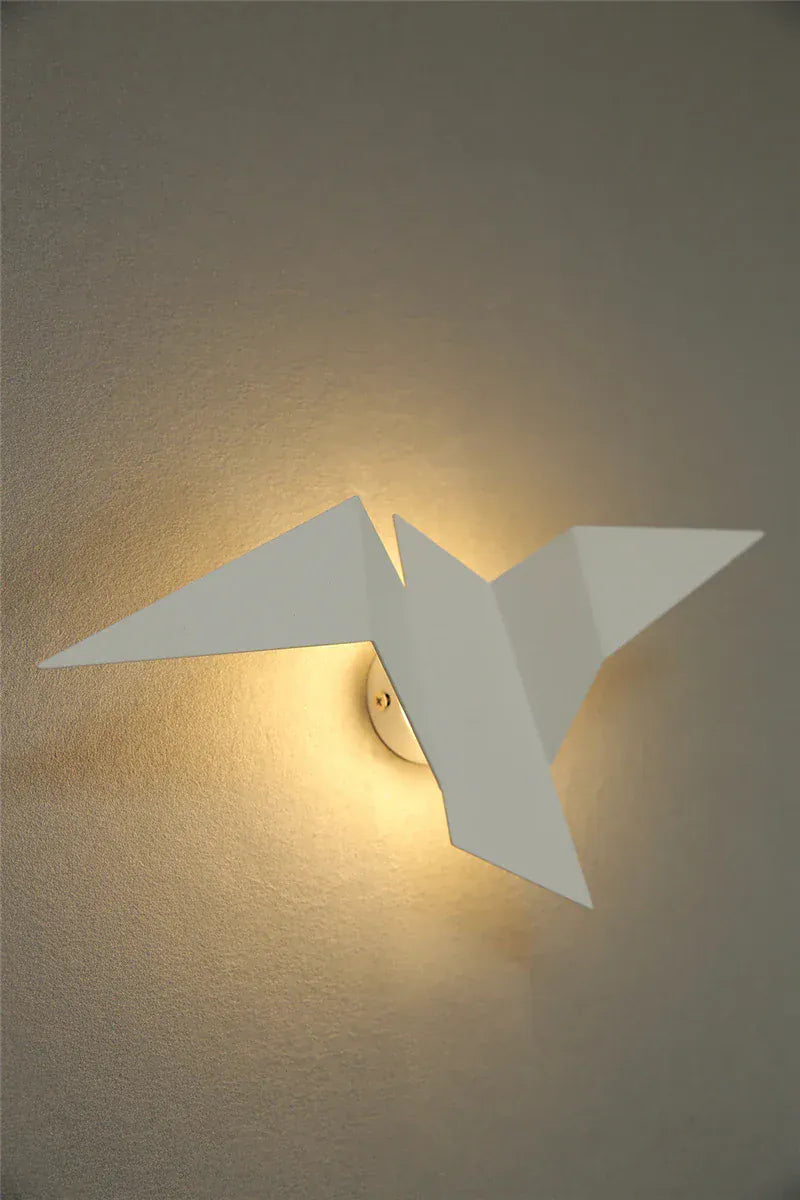 Nøordka Light Wall Light Fixtures Nordic Iron Art Flying Bird Wall Lamps Light Fixture