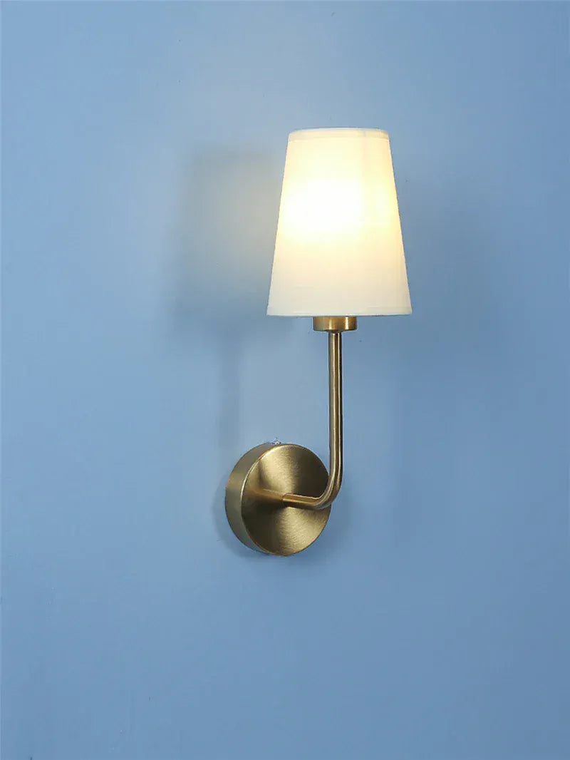Nøordka Light Wall Light Fixtures Simple Classic Indoor Wall Light Fixtures with Linen Shades
