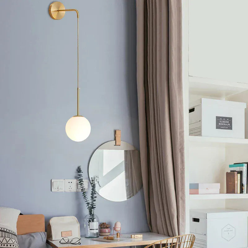 Nøordka Light Wall Light Fixtures Simple Nordic Globe Luxury Wall Light Fixture