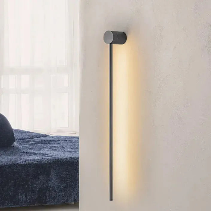 Nøordka Light Wall Light Fixtures Sleek Black Wall Light with Touch Switch &amp; 360° Rotating Design