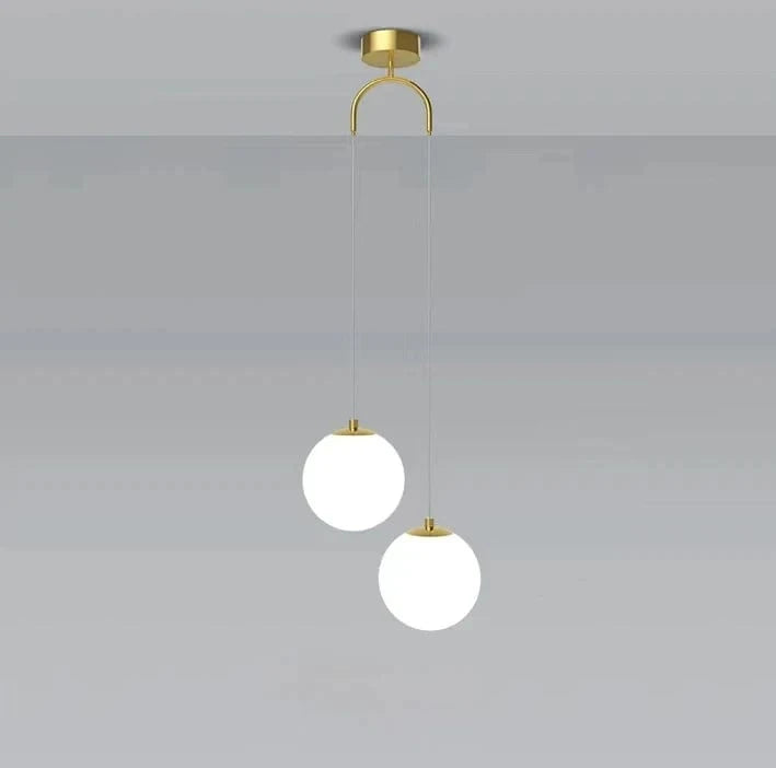 NORDIC LIGHT Luxury Nordic Double Globe Pendant Light For Modern Spaces