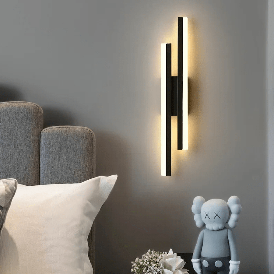 NORDIC LIGHT Right / 3 Color Luxury Vertical Wall Sconce Light For Living Spaces
