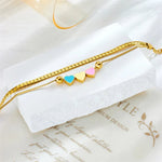 Load image into Gallery viewer, Pastel Forever Love Heart Necklace and Bracelet
