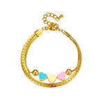 Load image into Gallery viewer, Pastel Forever Love Heart Necklace and Bracelet

