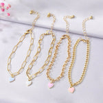 Load image into Gallery viewer, Pastel Heart Bracelet Stack
