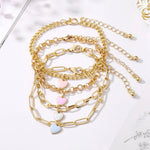 Load image into Gallery viewer, Pastel Heart Bracelet Stack
