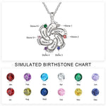 Load image into Gallery viewer, Personalized Baby Feet Name &amp; Birthstone Necklace
