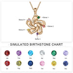 Load image into Gallery viewer, Personalized Baby Feet Name &amp; Birthstone Necklace
