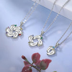 Load image into Gallery viewer, Personalized Baby Feet Name &amp; Birthstone Necklace
