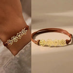 Load image into Gallery viewer, Personalized Birth Flower Rope Bracelet
