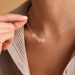 Load image into Gallery viewer, Personalized Birth Flower Chain Bracelet &amp; Necklace
