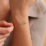 Load image into Gallery viewer, Personalized Birth Flower Chain Bracelet &amp; Necklace
