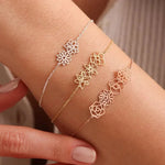 Load image into Gallery viewer, Personalized Birth Flower Chain Bracelet &amp; Necklace
