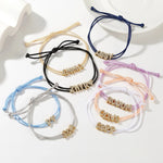 Load image into Gallery viewer, Personalized Bubble Diamond Name Layered Rope Bracelet
