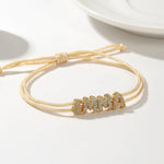 Load image into Gallery viewer, Personalized Bubble Diamond Name Layered Rope Bracelet

