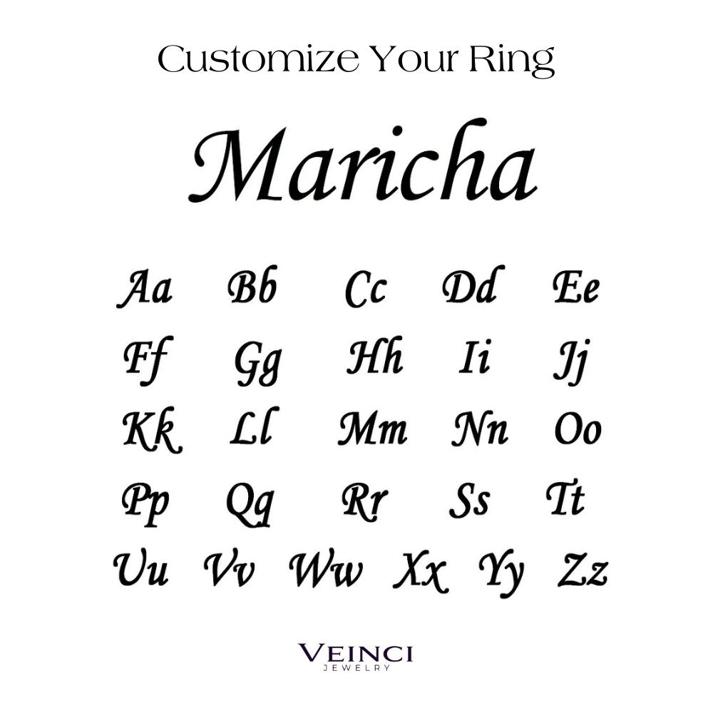 Personalized Intertwined Name Ring