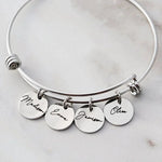 Load image into Gallery viewer, Personalized Family Bangle Bracelet
