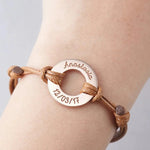 Load image into Gallery viewer, Personalized Name Disc Rope Bracelet

