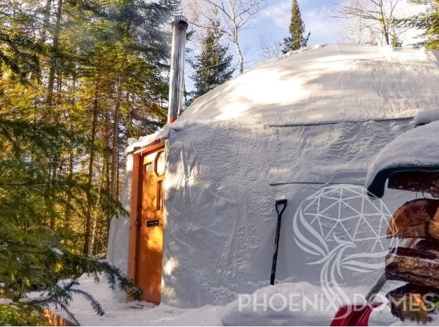 PHOENIX DOMES Geodesic Domes Phoenix Domes - Heavy Duty Frame 4-Season Glamping & Yoga Package Dome - 33'/10m