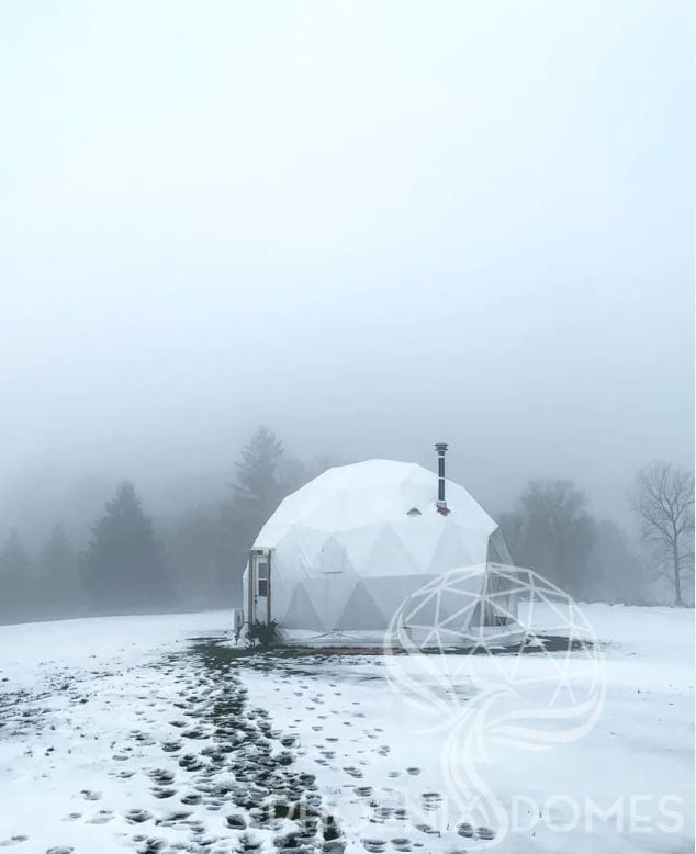 PHOENIX DOMES Geodesic Domes Phoenix Domes - Heavy Frame 4 Season Glamping Package Dome - 26'/8m