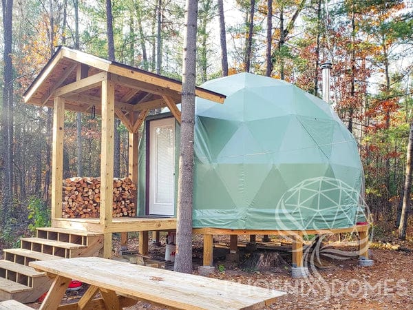 PHOENIX DOMES Geodesic Domes Phoenix Domes - Light Frame 4 Season Glamping Package Dome - 20'/6m