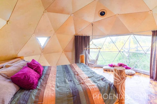 PHOENIX DOMES Geodesic Domes Phoenix Domes - Light Frame 4 Season Glamping Package Dome - 20'/6m