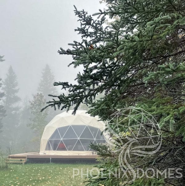 PHOENIX DOMES Geodesic Domes Phoenix Domes - Light Frame 4 Season Glamping Package Dome - 20'/6m