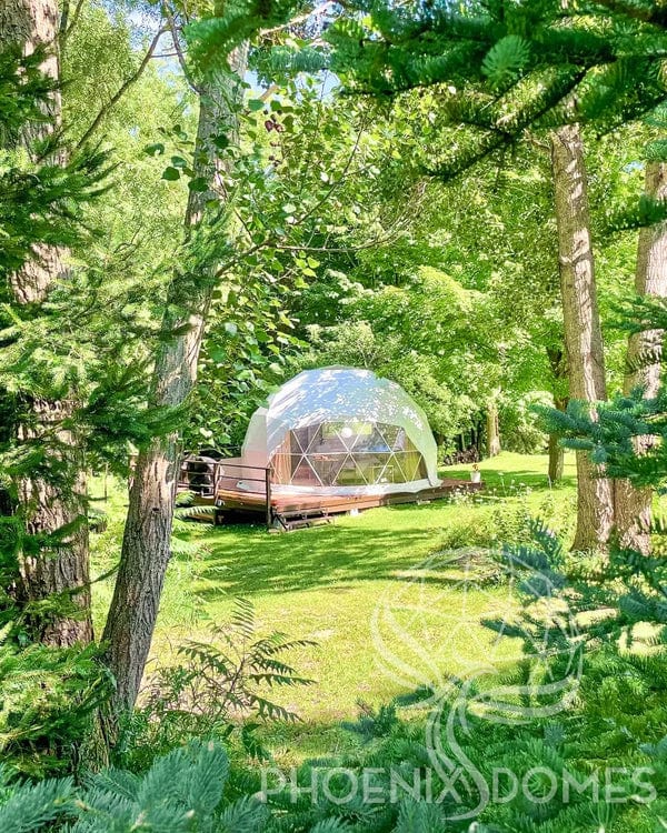 PHOENIX DOMES Geodesic Domes Phoenix Domes - Light Frame 4 Season Glamping Package Dome - 20'/6m